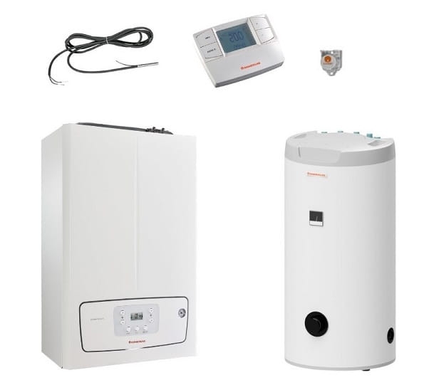 IMMERGAS PAKIET KOMFORT 99000228 kocioł gazowy VICTRIX TERA V2 24 PLUS EU + zasobnik UBS100V3 c.w.u. 100 l + sonda kontaktowa + sterownik CAR V2 + sonda temp.