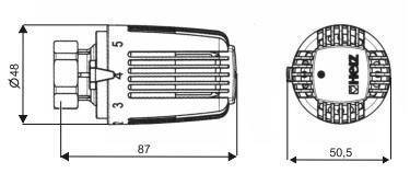 Głowica termostatyczna 28x1,5 17260-06 HERZ