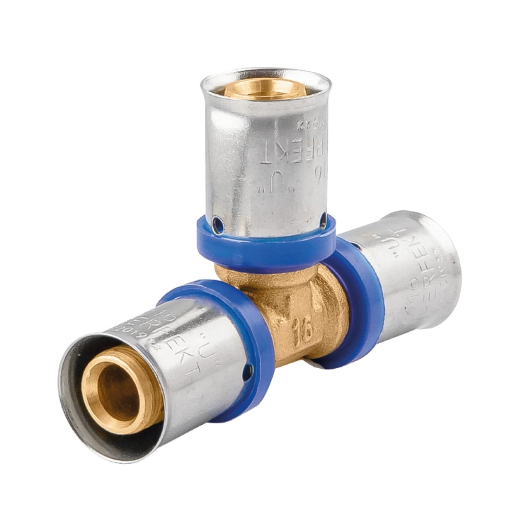 Trójnik 16 zaprasowywany pex 73B PERFEXIM