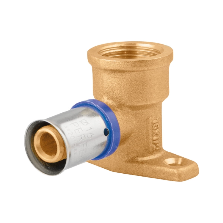 Kolano z uchwytem gw 20x1/2" zaprasowywane pex 738 PERFEXIM