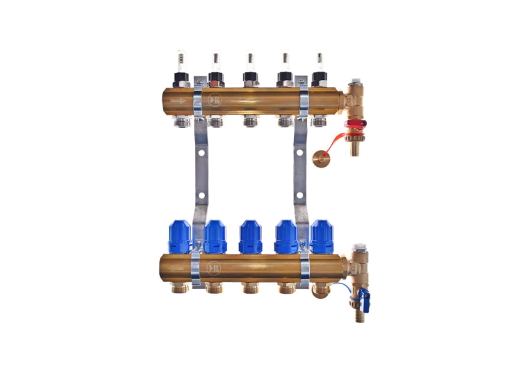 Rozdzielacz 9 obwodowy rotametry magnetyczne RMSZT-2-M-50-09 VEEDICO