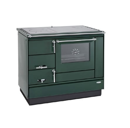 KVS MORAVIA piecokuchnia na drewno/brykiet z piekarnikiem typ 9100 zielony