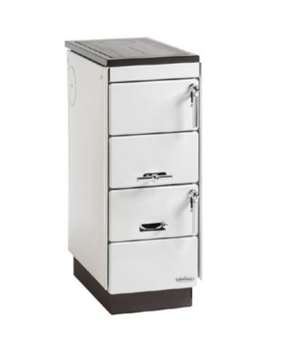 KVS MORAVIA piecokuchnia na drewno/brykiet typ 9101 biały