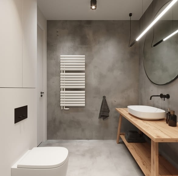 LUXRAD grzejnik łazienkowy FLAG BIS biały 816x500mm rozstaw podł. 50mm