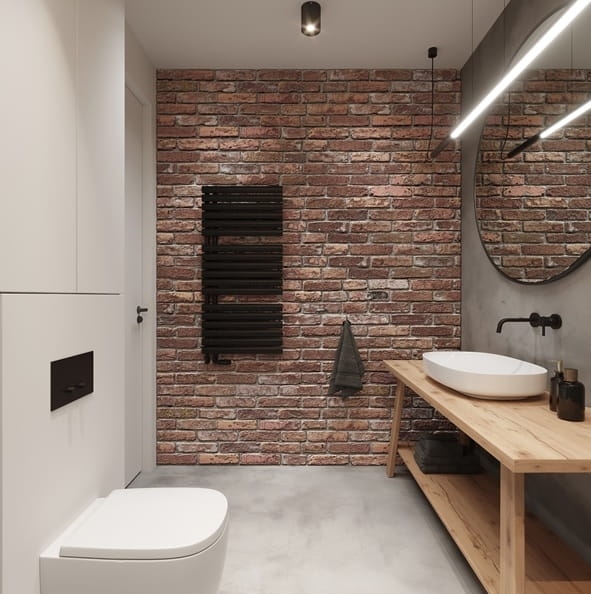 LUXRAD grzejnik łazienkowy FLAG BIS czarny mat strukturalny 816x500mm rozstaw podł. 50mm