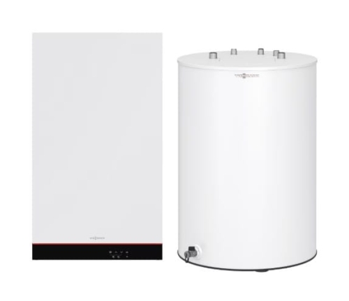 VIESSMANN PAKIET Z028055 kocioł gazowy kondensacyjny jednofunkcyjny VITODENS 050-W 19 kW B0HA + zasobnik c.w.u. VITOCELL 100-W 100 l CUGA