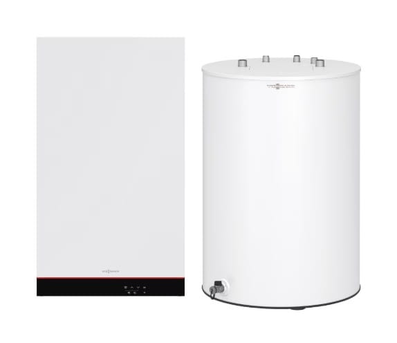 VIESSMANN PAKIET Z028055 kocioł gazowy kondensacyjny jednofunkcyjny VITODENS 050-W 19 kW B0HA + zasobnik c.w.u. VITOCELL 100-W 100 l CUGA