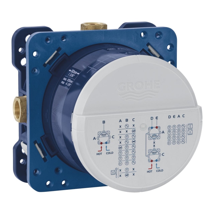 Element podtynkowy Rapido SmartBox, uniwersalny, 1/2", montaż 75–105 mm 35600000 GROHE