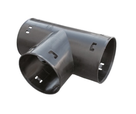 Trójnik drenarski PVC, DN/OD 160x100/90, czarny 1624721990 KACZMAREK
