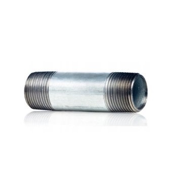 Króciec ocynkowany 1x10 cm dwustronnie gwintowany AGAFLEX
