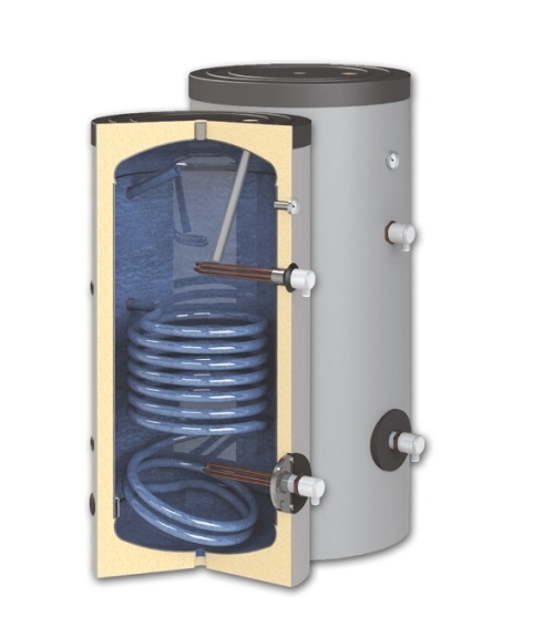 OEM ENERGY ZB-16-0151 pionowy podgrzewacz wody emaliowany OEM CERAMIC V2 151 G z 1 wężownicą 150 l