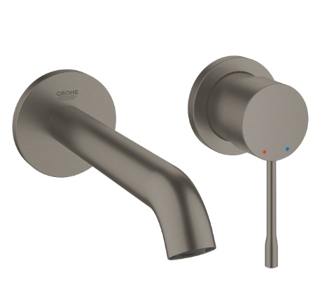Bateria umywalkowa Essence 2-otworowa, rozmiar M, brushed hard graphite, wylewka 183 mm 19408AL1 GROHE