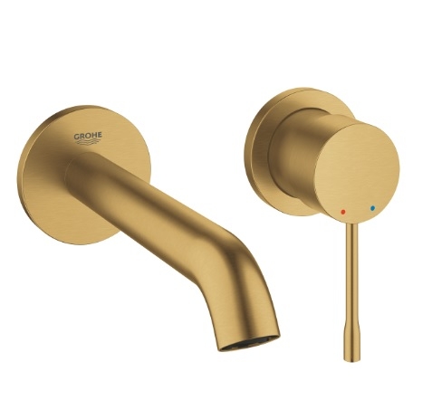 Bateria umywalkowa Essence 2-otworowa, rozmiar M, brushed cool sunrise, wylewka 183 mm 19408GN1 GROHE