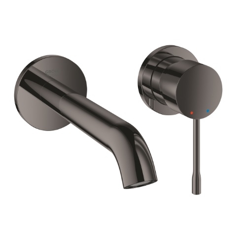 Bateria umywalkowa Essence 2-otworowa, rozmiar M, hard graphite, wylewka 183 mm 19408A01 GROHE