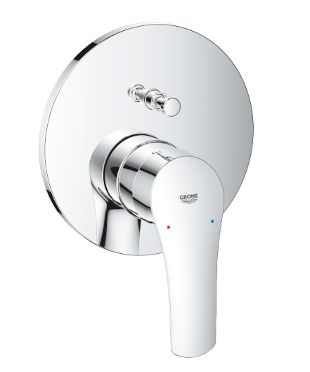 Bateria prysznicowa Eurosmart jednouchwytowa do obsługi dwóch wyjść wody, podtynkowa, chrom 24043003 GROHE