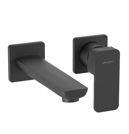 Bateria umywalkowa Loft Black podtynkowa, z wylewką 2455980 VALVEX