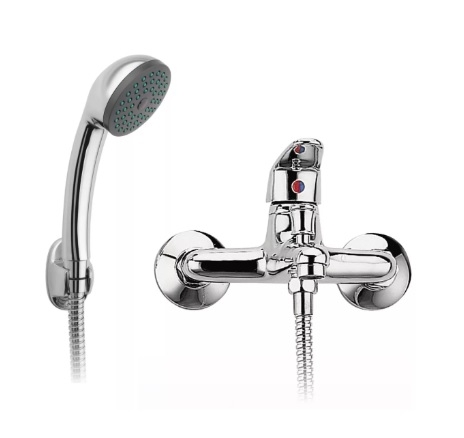 Bateria wannowa Smile, ścienna, kolor chrom BSM11 FERRO