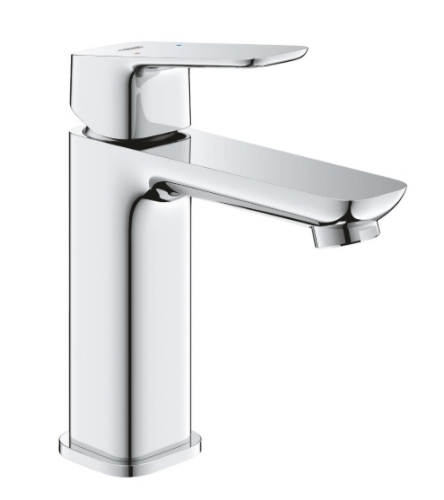 Bateria umywalkowa CUBEO rozmiar M chrom ogranicznik przepływu 5 l/min bez zestawu odpływowego 1017550000 GROHE