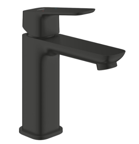 Bateria umywalkowa CUBEO rozmiar M matte black ogranicznik przepływu 5 l/min bez zestawu odpływowego 1017552430 GROHE