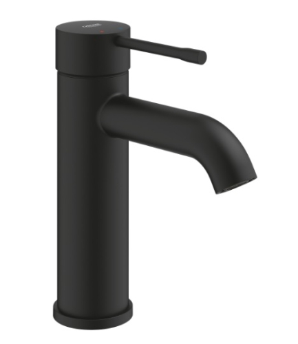 Bateria umywalkowa ESSENCE rozmiar S głowica ceramiczna zużycie wody 5,7 l/min bez zestawu odpływowego czarna 24172KF1 GROHE