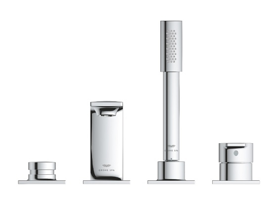 Bateria wannowa Allure 4-otworowa, do montażu na brzegu wanny, kolor chrom 19316001 GROHE