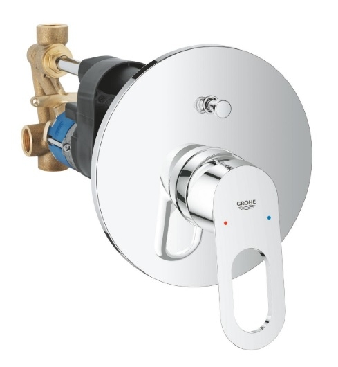 Bateria wannowa Bauloop, podtynkowa, kolor chrom 29081000 GROHE