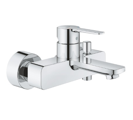 Bateria wannowa Lineare, jednouchwytowa, przełącznik wanna/prysznic, głowica ceramiczna 35 mm, kolor chrom 33849001 GROHE