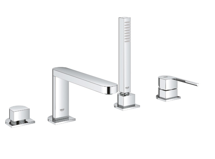 Bateria wannowa Plus 4-otworowa, jednouchwytowa, montaż na brzegu wanny, kolor chrom 29307003 GROHE