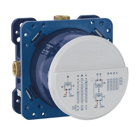 Element podtynkowy Rapido SmartBox 1/2", instalacja 75–105 mm, kolor chrom 35604000 GROHE
