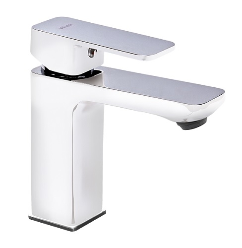 Bateria umywalkowa Loft White, stojąca, z korkiem Click-Clack, kolor Whitechrom 2456500 VALVEX