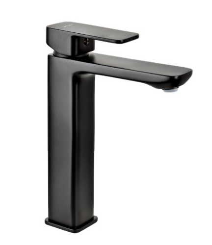 Bateria umywalkowa Loft Black, stojąca wysoka, kolor Black mat 2455910 VALVEX