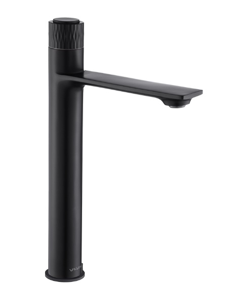 Bateria umywalkowa Decor Black, stojąca nablatowa, wysoka, kolor czarny mat 2420660 VALVEX
