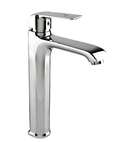 Bateria umywalkowa Aurora, stojąca nablatowa, wysoka, kolor chrom 2445110 VALVEX