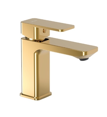 Bateria umywalkowa Loft, stojąca, ze spustem click-clack, kolor gold 2455800 VALVEX