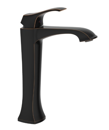 Bateria umywalkowa Cadia Bronze, stojąca nablatowa, wysoka, kolor brąz 2412410 VALVEX