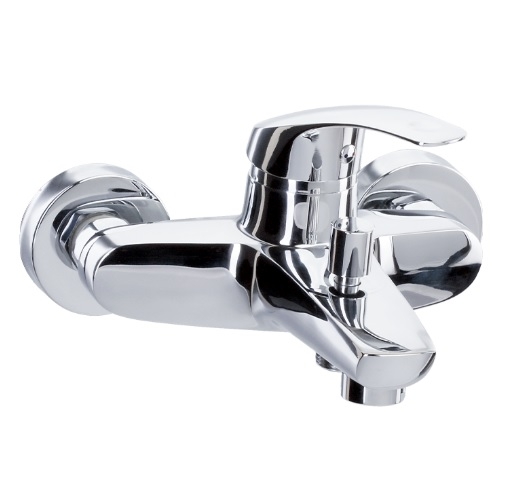 Bateria wannowa Angelo, ścienna dwuotworowa, kolor chrom 2453010 VALVEX