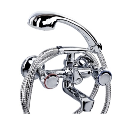 Bateria wannowa Class, ścienna dwuotworowa, kolor chrom 2446030 VALVEX