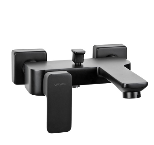 Bateria wannowa Loft Black, kolor czarny mat 2455920 VALVEX