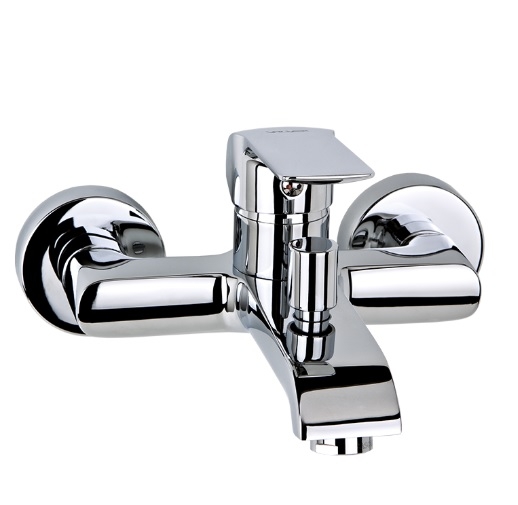 Bateria wannowa Aurora, ścienna, kolor chrom 2445130 VALVEX