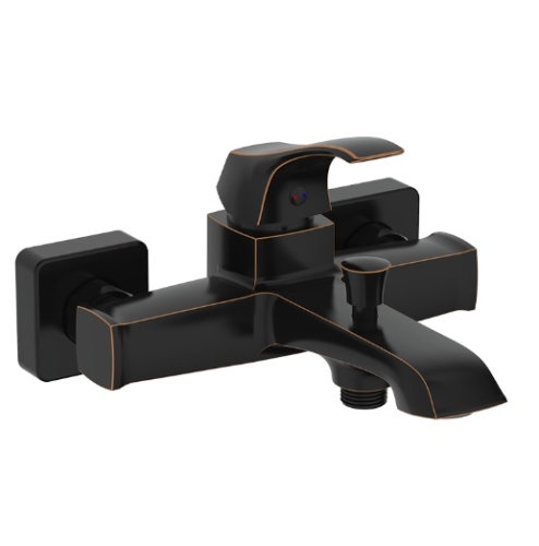 Bateria wannowa Cadia Bronze, ścienna, kolor brąz 2412420 VALVEX
