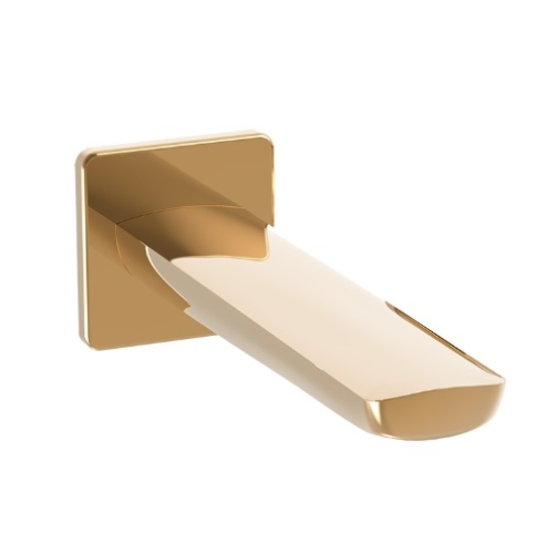 Wylewka wannowa Kvadro Gold, podtynkowa, kolor złoto PVD 2455890 VALVEX