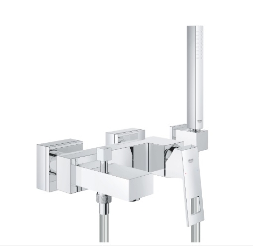 Bateria wannowa EuroCube, jednouchwytowa, z zestawem punktowym, kolor chrom 23141000 GROHE