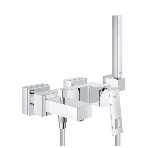 Bateria wannowa EuroCube, jednouchwytowa, z zestawem punktowym, kolor chrom 23141000 GROHE
