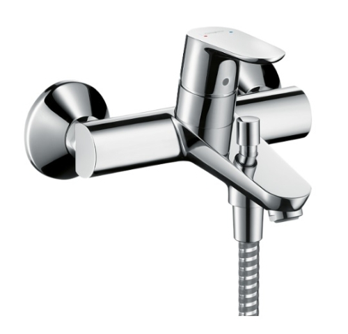 Bateria wannowa Focus E2, jednouchwytowa, DN15, montaż natynkowy, kolor chrom 31940000 HANSGROHE