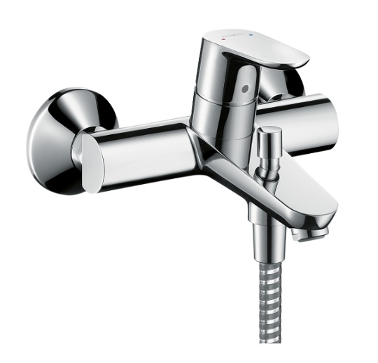 Bateria wannowa Focus E2, jednouchwytowa, DN15, montaż natynkowy, kolor chrom 31940000 HANSGROHE