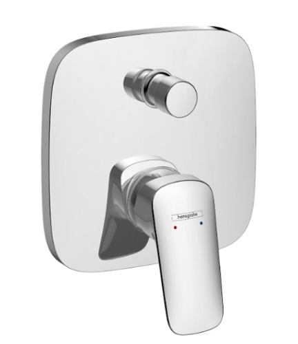 Bateria wannowa Logis, jednouchwytowa, podtynkowa, kolor chrom 71405000 HANSGROHE