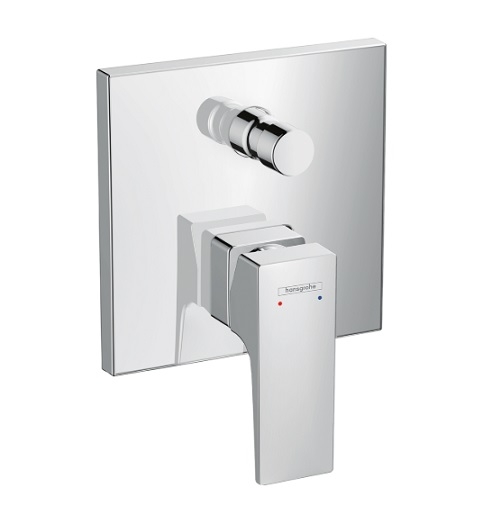 Bateria wannowa Metropol, jednouchwytowa, montaż podtynkowy, element zewnętrzny, kolor chrom 32545000 HANSGROHE