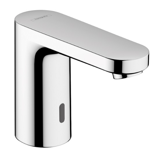 Bateria umywalkowa Vernis Blend, elektroniczna, do zimnej wody lub wody o określonej temperaturze, zasilana baterią, kolor chrom 71503000 HANSGROHE