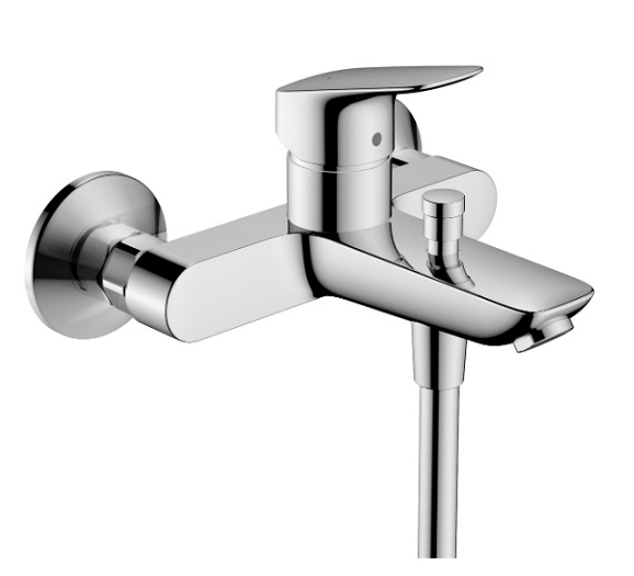 Bateria wannowa Logis, jednouchwytowa, montaż natynkowy, kolor chrom 71400000 HANSGROHE