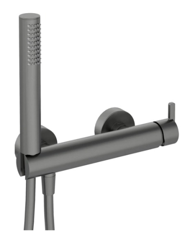 Bateria prysznicowa Silia, z zestawem prysznicowym, kolor titanium BQS_D41M DEANTE